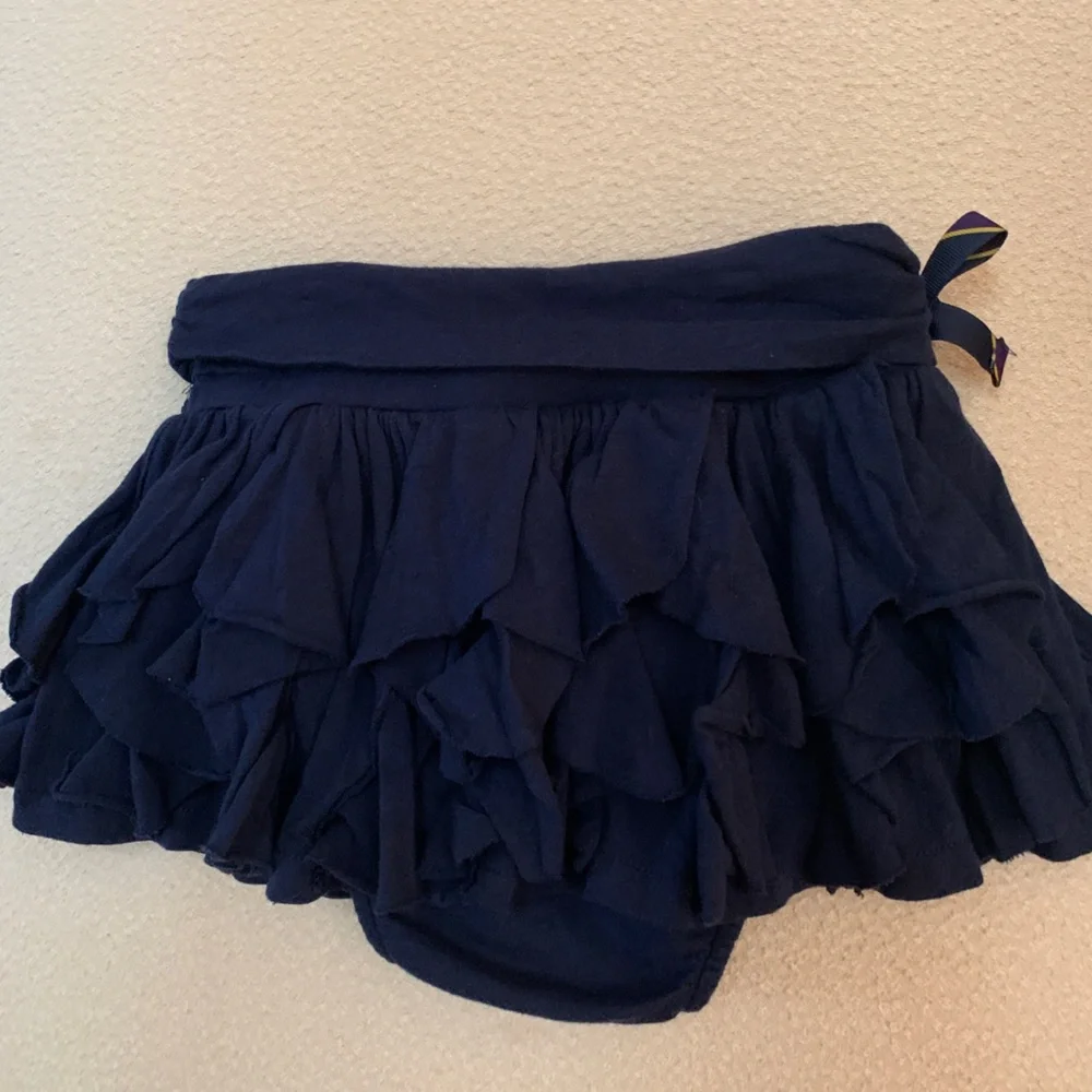 Ralph Lauren Navy Ruffle Skirt Size 18 months NWT
